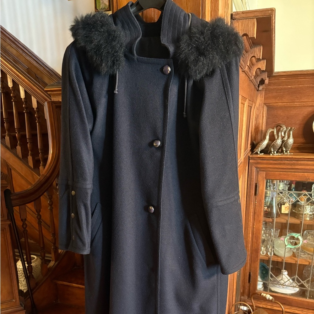 VINTAGE ERLE MODELL ZF GERMANY size 40 (M) WOOL COAT